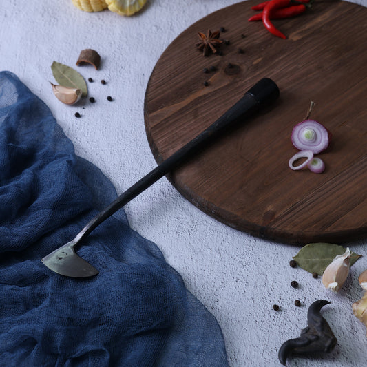 Leung Tim Carbon Coconut Knife (Iron Handle)