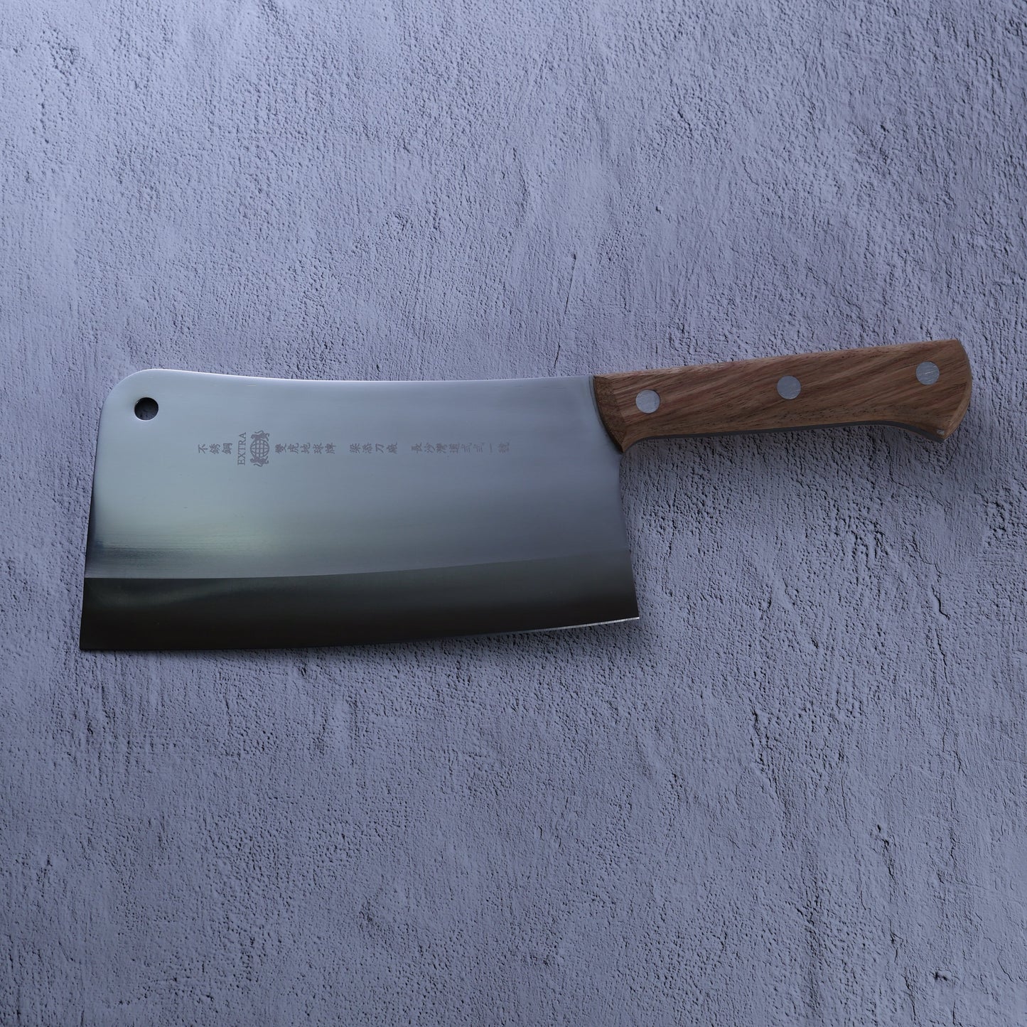 Leung Tim Stainless Steel Goat Bone Cleaver (Wood Handle)