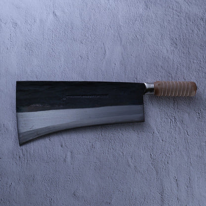 Leung Tim Carbon Ox Bone Cleaver (Wood Handle)