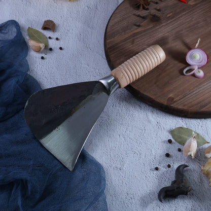 Leung Tim Carbon Durian Knife (Wood Handle)