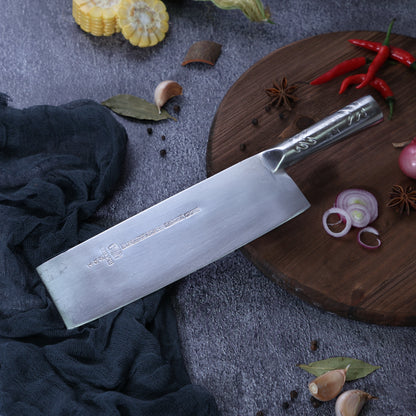 Leung Tim Stainless Peking Duck Slicing Cleaver (Steel Handle)