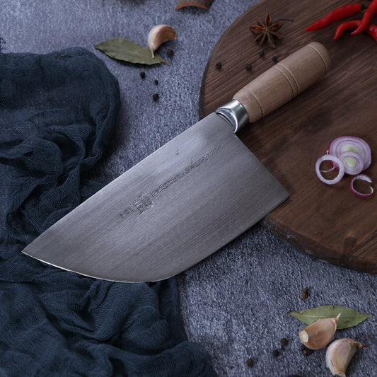 Leung Tim Stainless Hair Cleaver (Wood Handle)