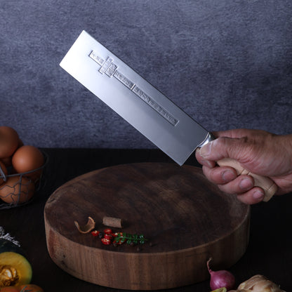 Leung Tim Stainless Peking Duck Slicing Cleaver (Wood Handle)