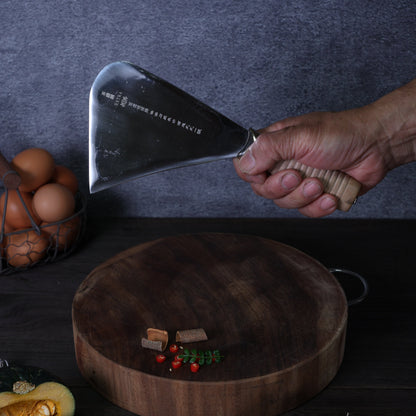 Leung Tim Stainless Durian Knife (Wood Handle)