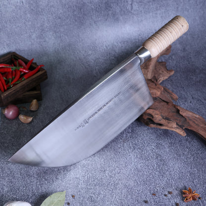 Leung Tim Stainless Butcher’s Cleaver (Wood Handle)
