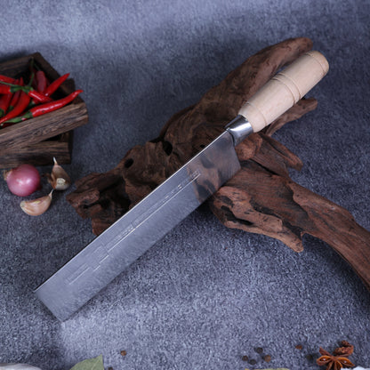 Leung Tim Stainless Peking Duck Slicing Cleaver (Wood Handle)