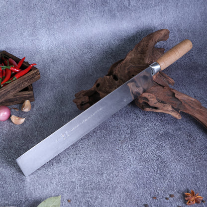 Leung Tim Stainless Watermelon Knife (Wood Handle)