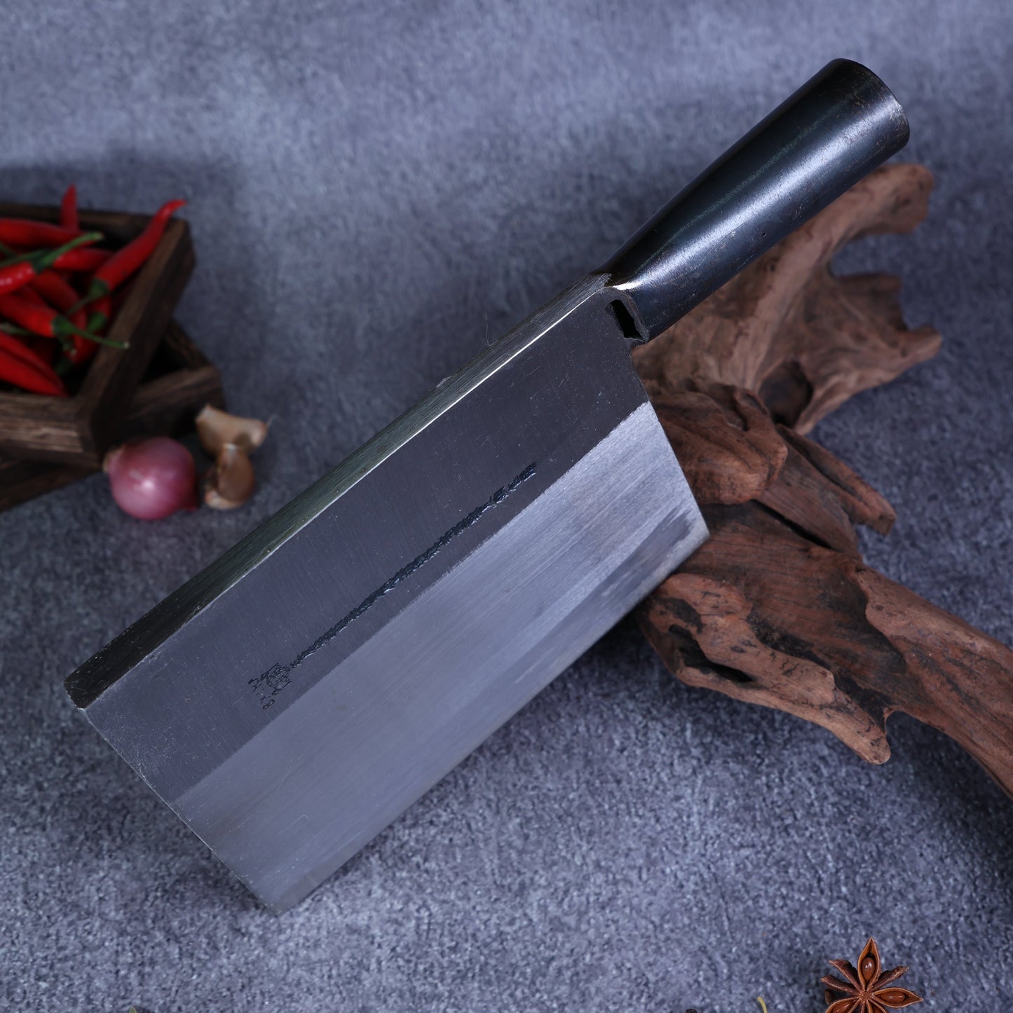 Leung Tim Carbon Fish Cleaver (Iron Handle)
