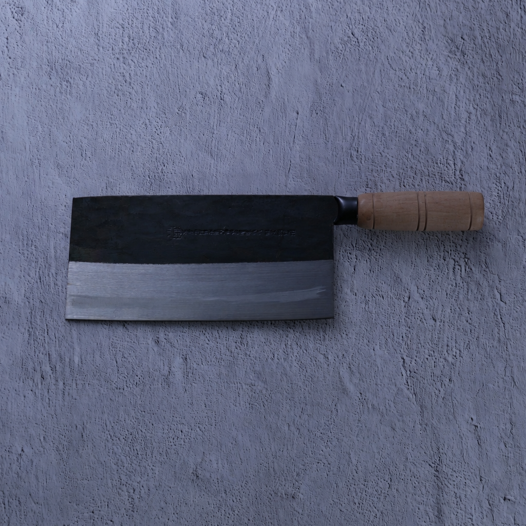 Leung Tim Carbon Dual-Purpose Cleaver (Wood Handle)