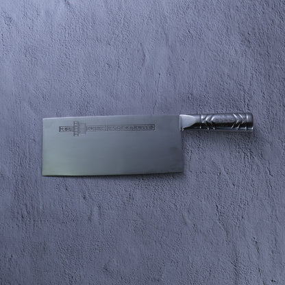 Leung Tim Stainless Slicing Cleaver (Steel Handle)