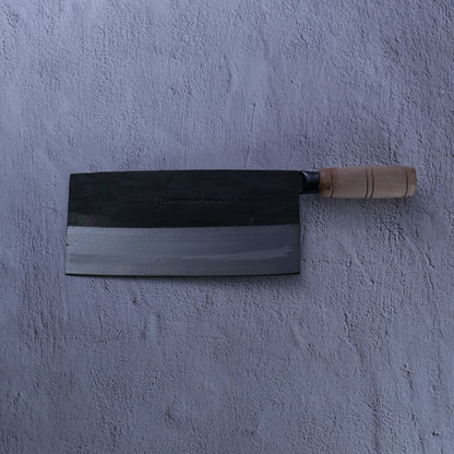 Leung Tim Carbon Mulberry Slicing Cleaver (Wood Handle)