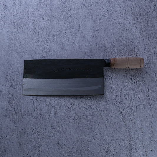 Leung Tim Carbon Mulberry Slicing Cleaver (Wood Handle)