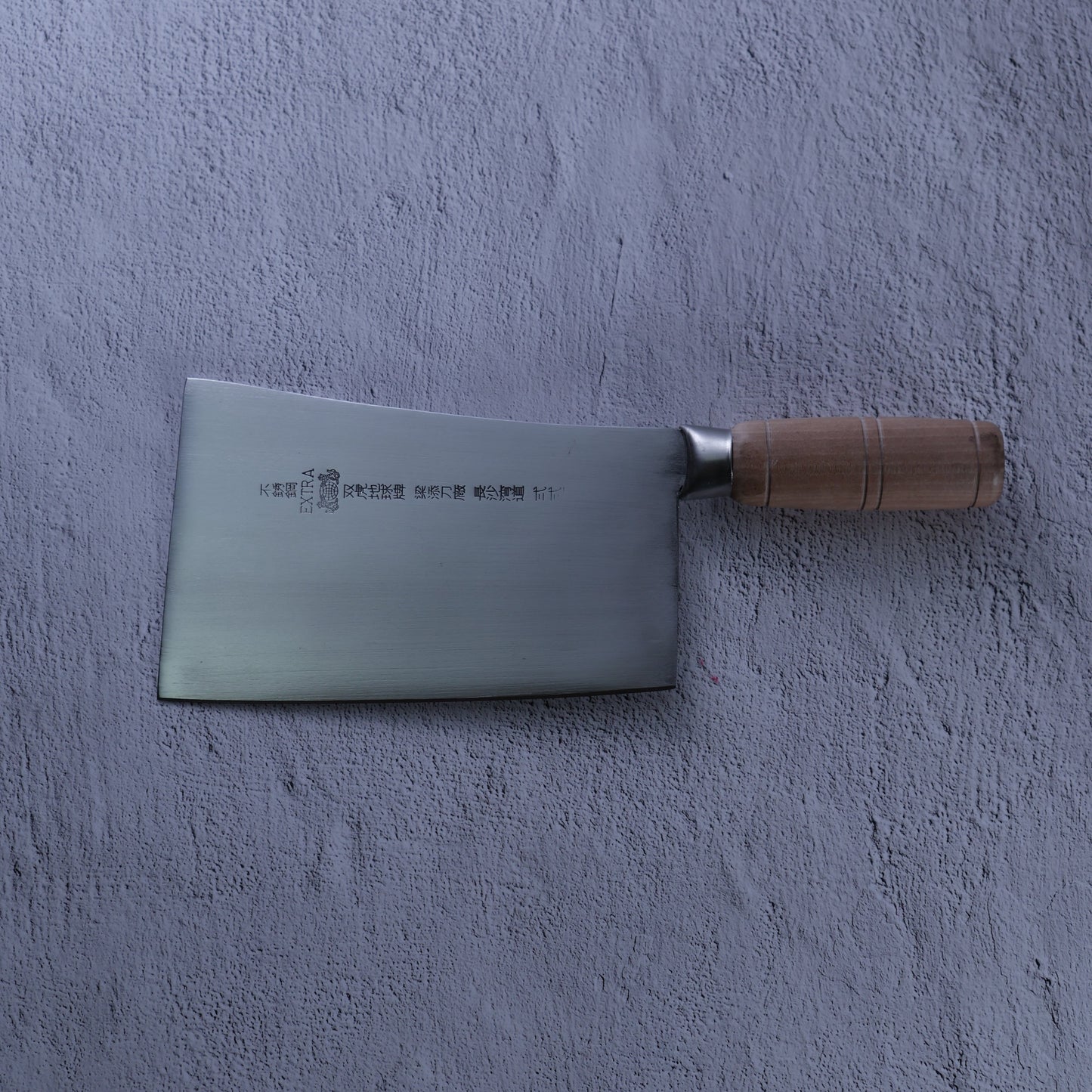 Leung Tim Stainless Kau Kong Bend Cleaver (Wood Handle)