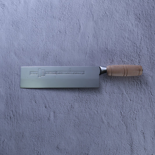 Leung Tim Stainless Peking Duck Slicing Cleaver (Wood Handle)