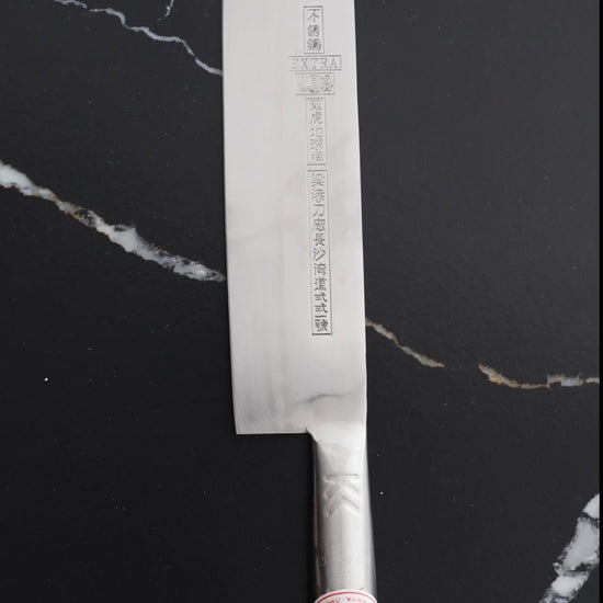 
Leung Tim Stainless Peking Duck Slicing Cleaver (Steel Handle)