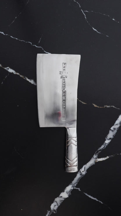 
Leung Tim Stainless Kau Kong Bend Cleaver (Steel Handle)